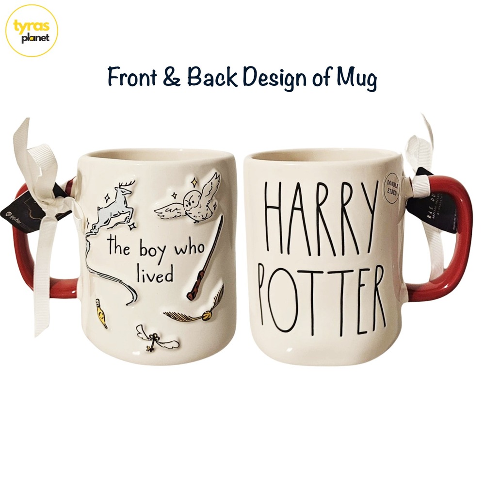 Rae Dunn Harry Potter & The Boy Who Lived Double Sided Mug - NEW